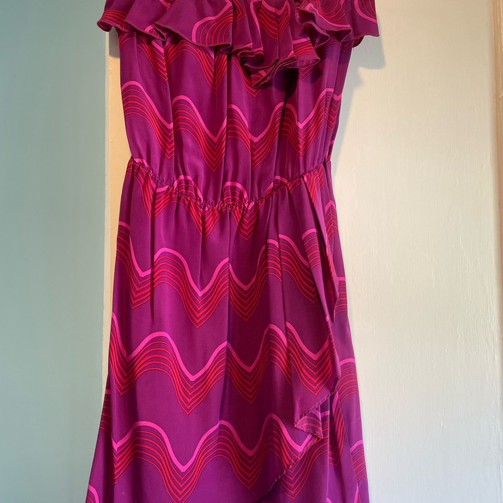 Amanda Uprichard Purple and Red Dress